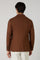 Cinnamon Cotton Jersey Double-Breasted Dover Jacket