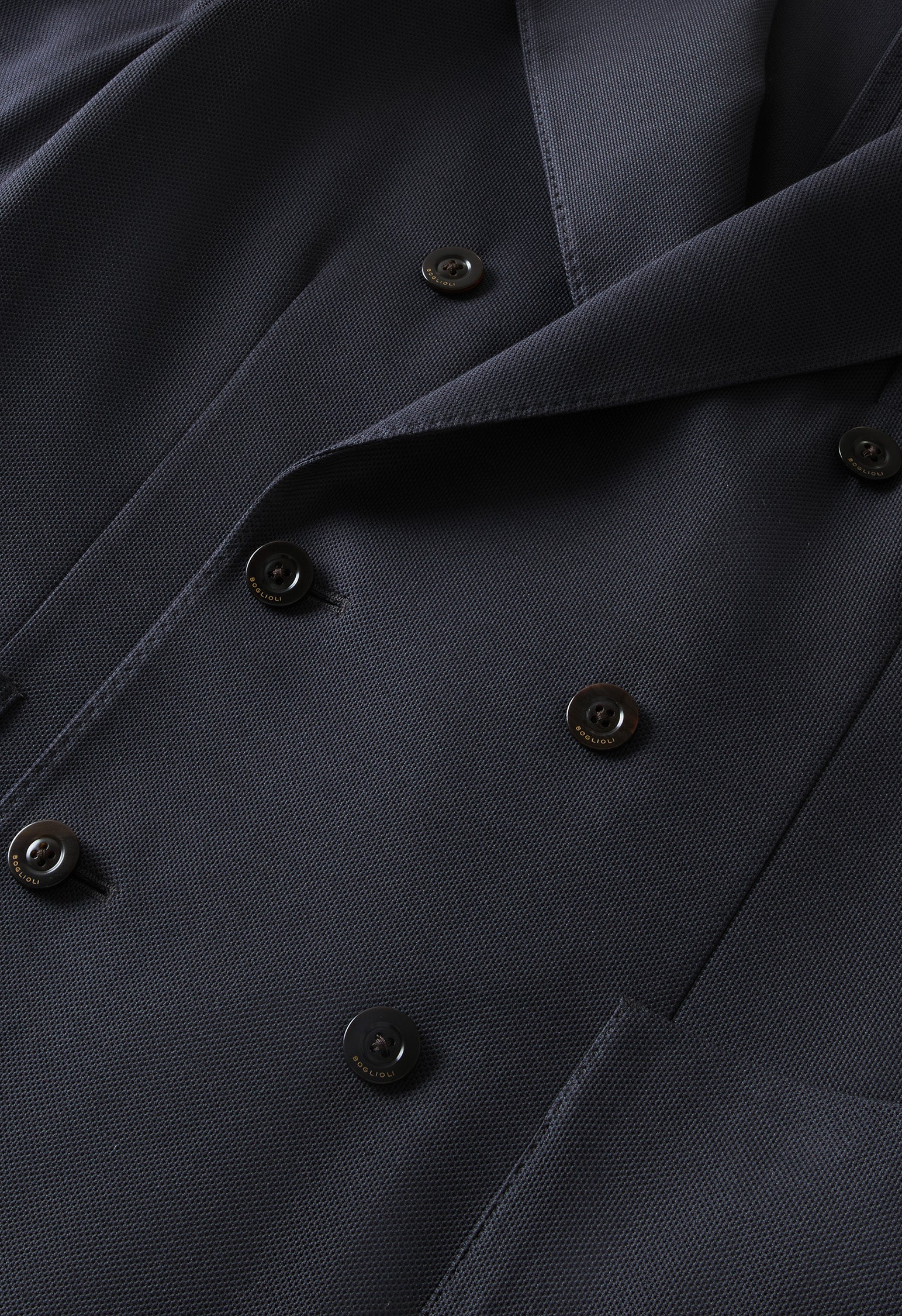 Grey Double-breasted Dover jersey jacket | Boglioli® – BoglioliMilano