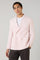 Pastel Pink Garment Dyed Linen Double-Breasted Dover Jacket