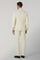 White Garment Dyed Cotton Herringbone double-breasted Dover Suit