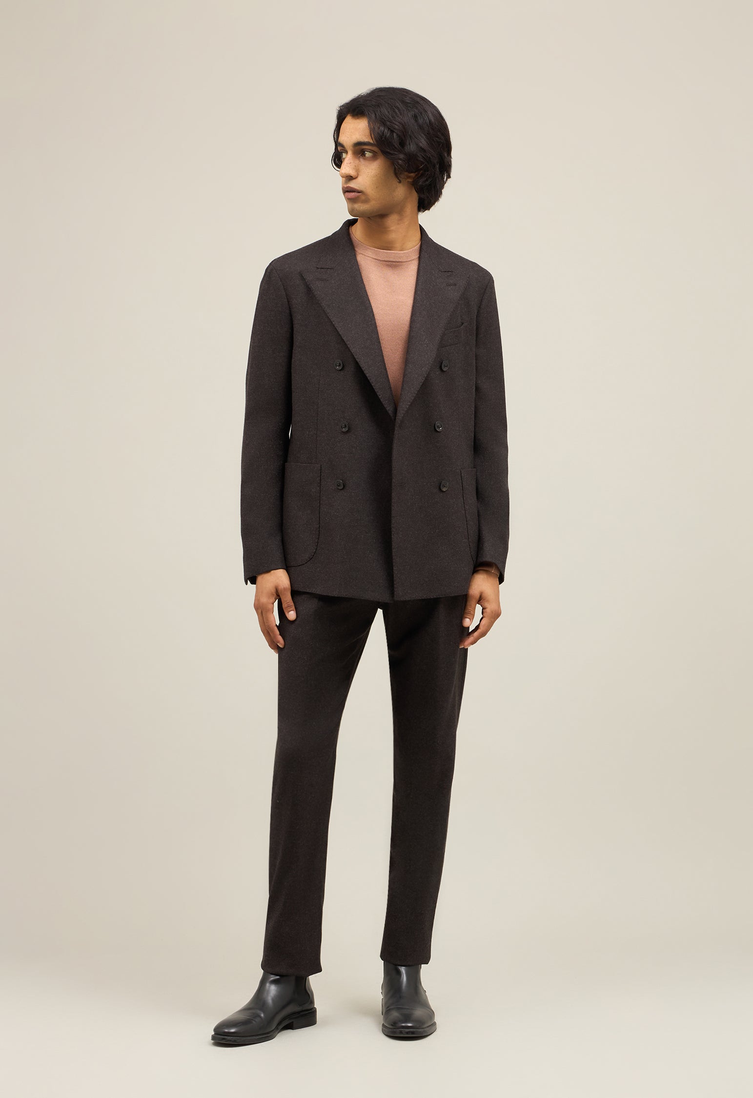 Brown Comfort Wool Cashmere Dover Suit