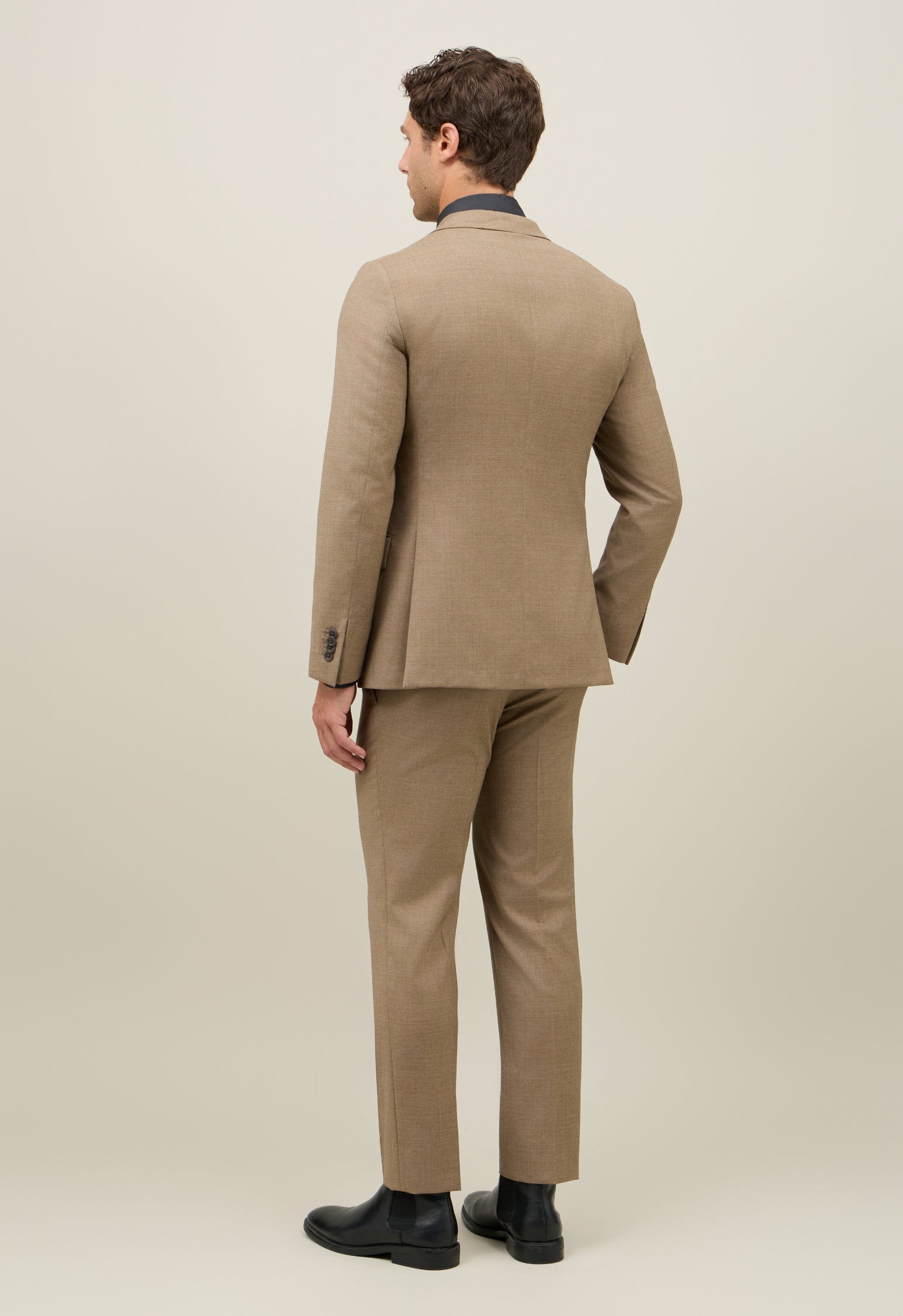 Light Brown Wool Milano Suit