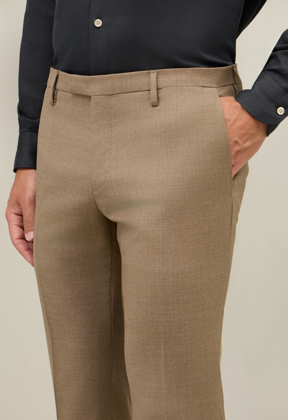 Light Brown Wool Milano Suit