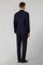 Blue Virgin Wool Satin Milano Tuxedo Suit