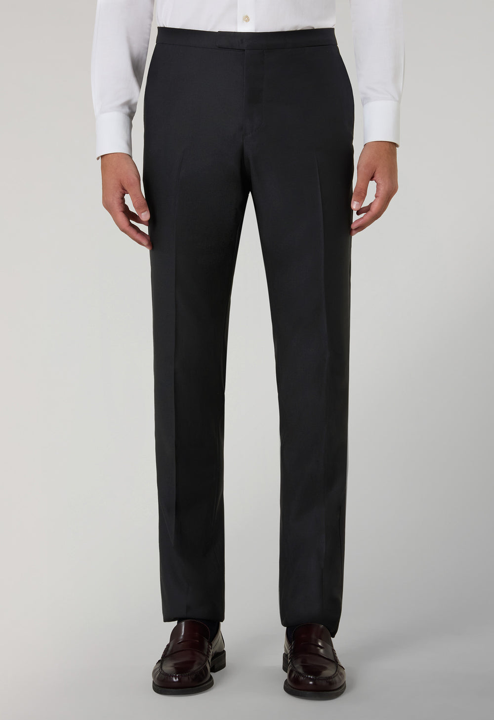 Black Wool Satin Milano Tuxedo