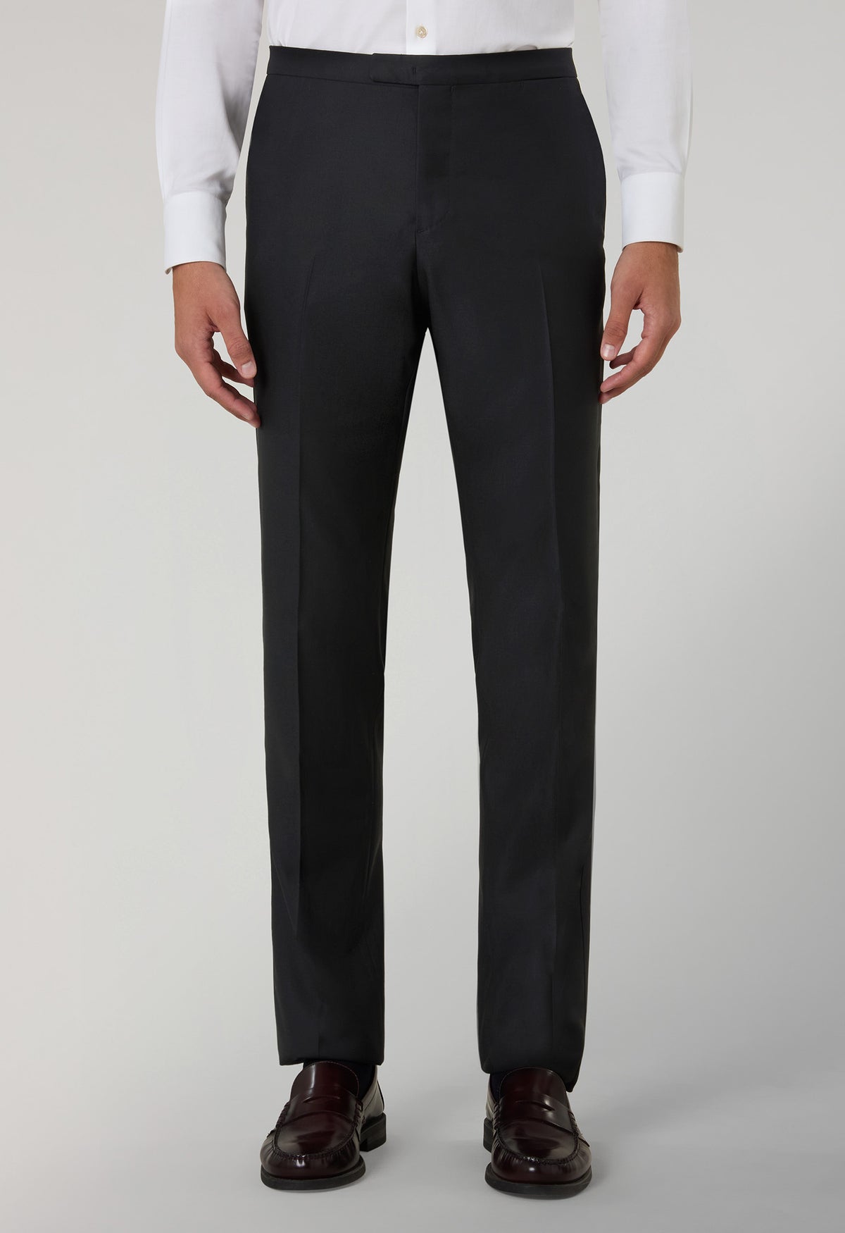Black Wool Satin Milano Tuxedo