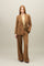 Camel Gabardine stretch Bea Blazer