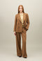 Camel Gabardine stretch Bea Blazer