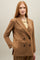 Camel Gabardine stretch Bea Blazer