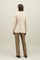 Warm White Blended Wool Maia Blazer