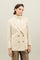 Warm White Blended Wool Maia Blazer
