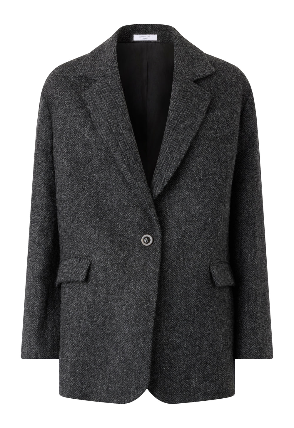 Grey Shetland herringbone Otta Blazer