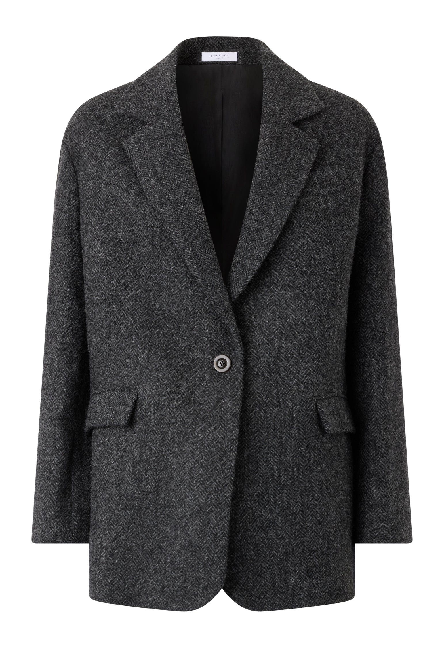 Grey Shetland herringbone Otta Blazer