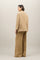 Dunkelbeiger Blazer Otta aus Leinen-Tencel-Satin 
