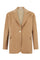 Dunkelbeiger Blazer Otta aus Leinen-Tencel-Satin 