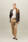 Brown Vegan Leather Giulia Blazer