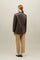 Brown Vegan Leather Giulia Blazer