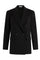 Black Stretch gabardine Bianca Blazer 