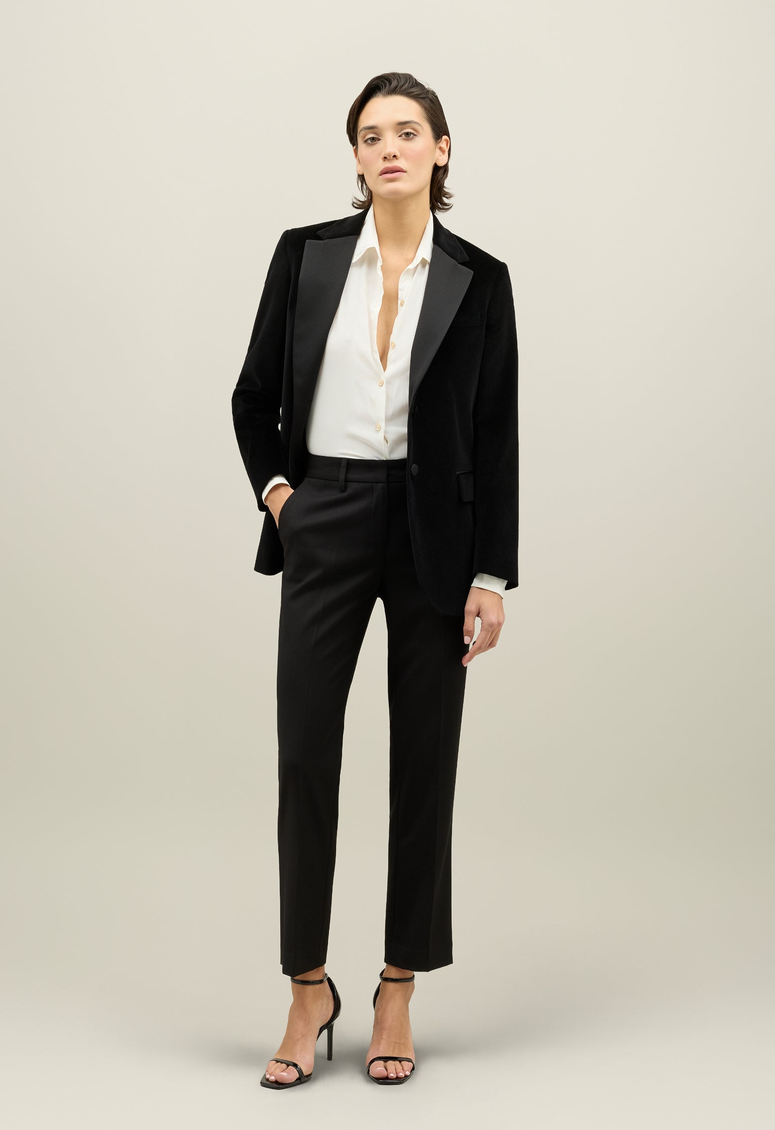 Black Velvet Giulia Tux Blazer