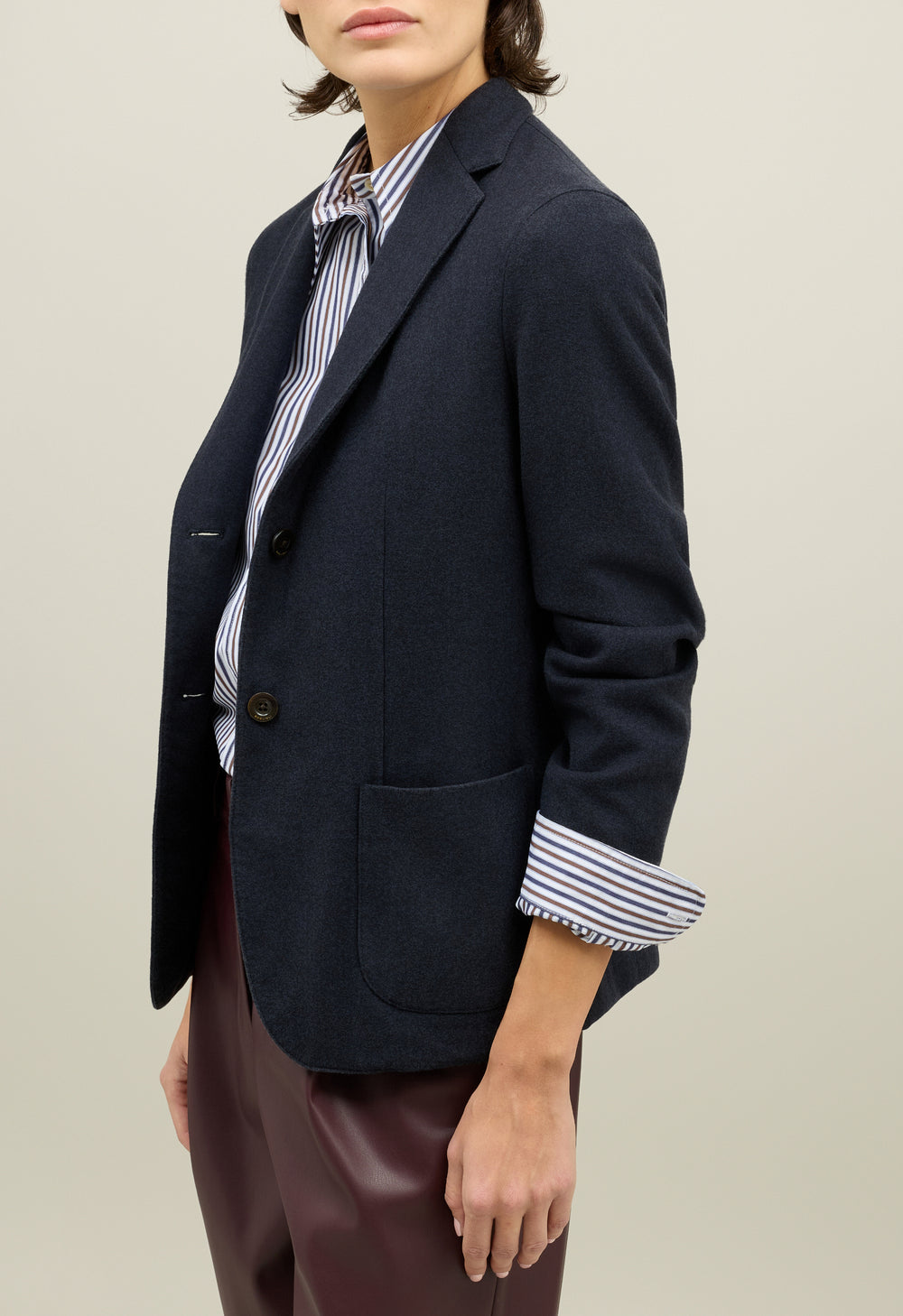 Blue 14-Micron Wool Brera Blazer