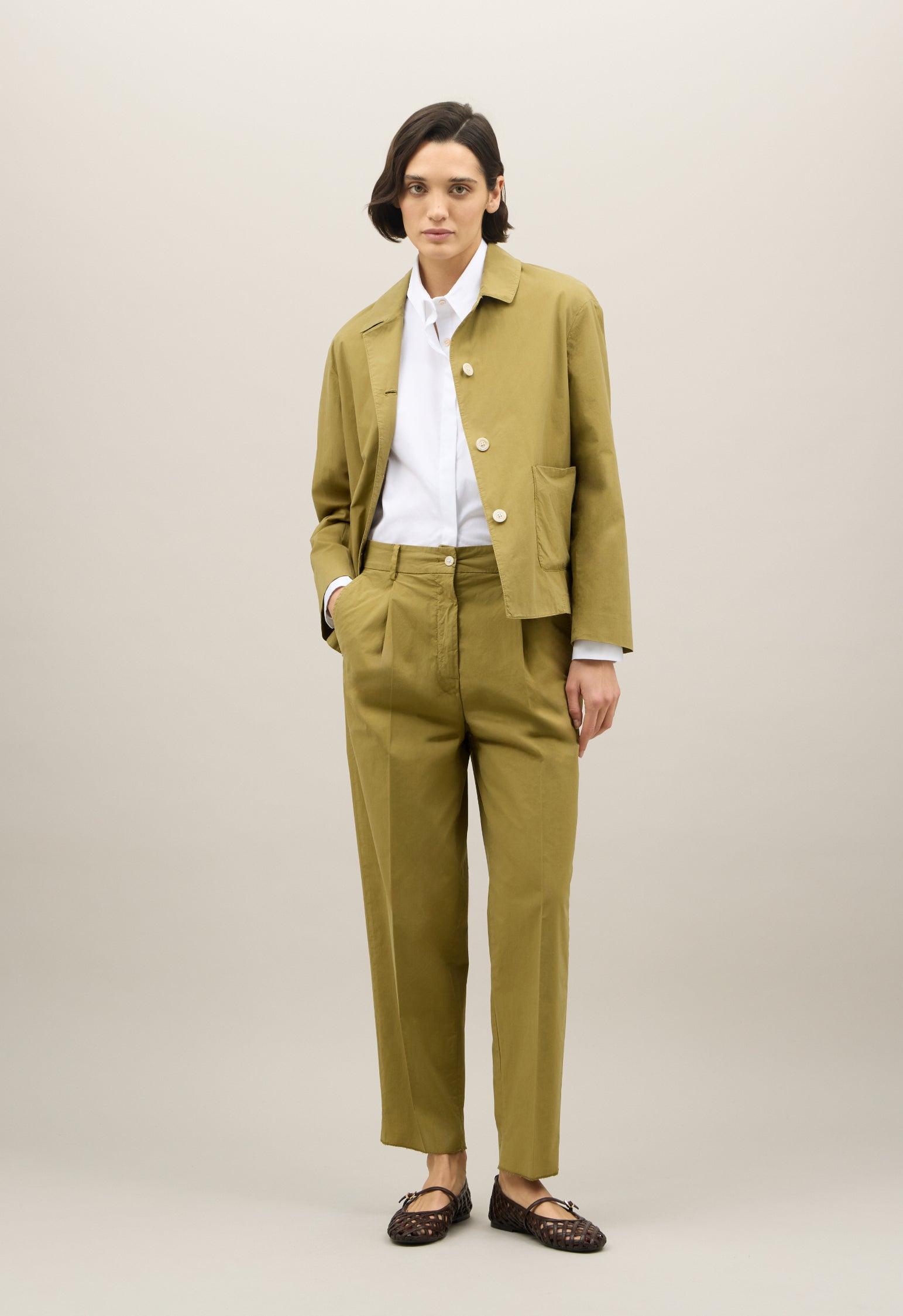 Green Light Popeline Margot Blazer