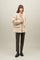 Light Beige Blended Wool Caban