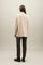 Light Beige Blended Wool Caban