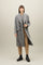 Grey Blended Alpaca double-breasted Coat