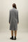 Grey Blended Alpaca double-breasted Coat
