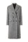 Grey Blended Alpaca double-breasted Coat