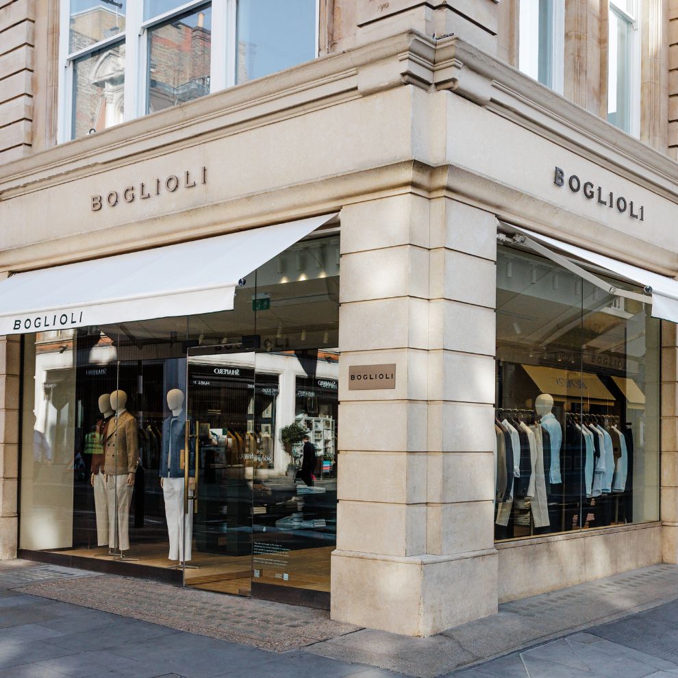 Image of the storefront of the London store
