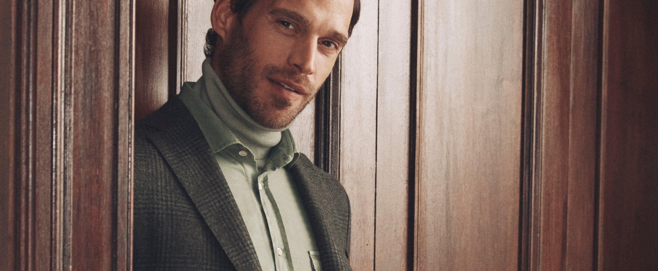 man in green jacket new collection