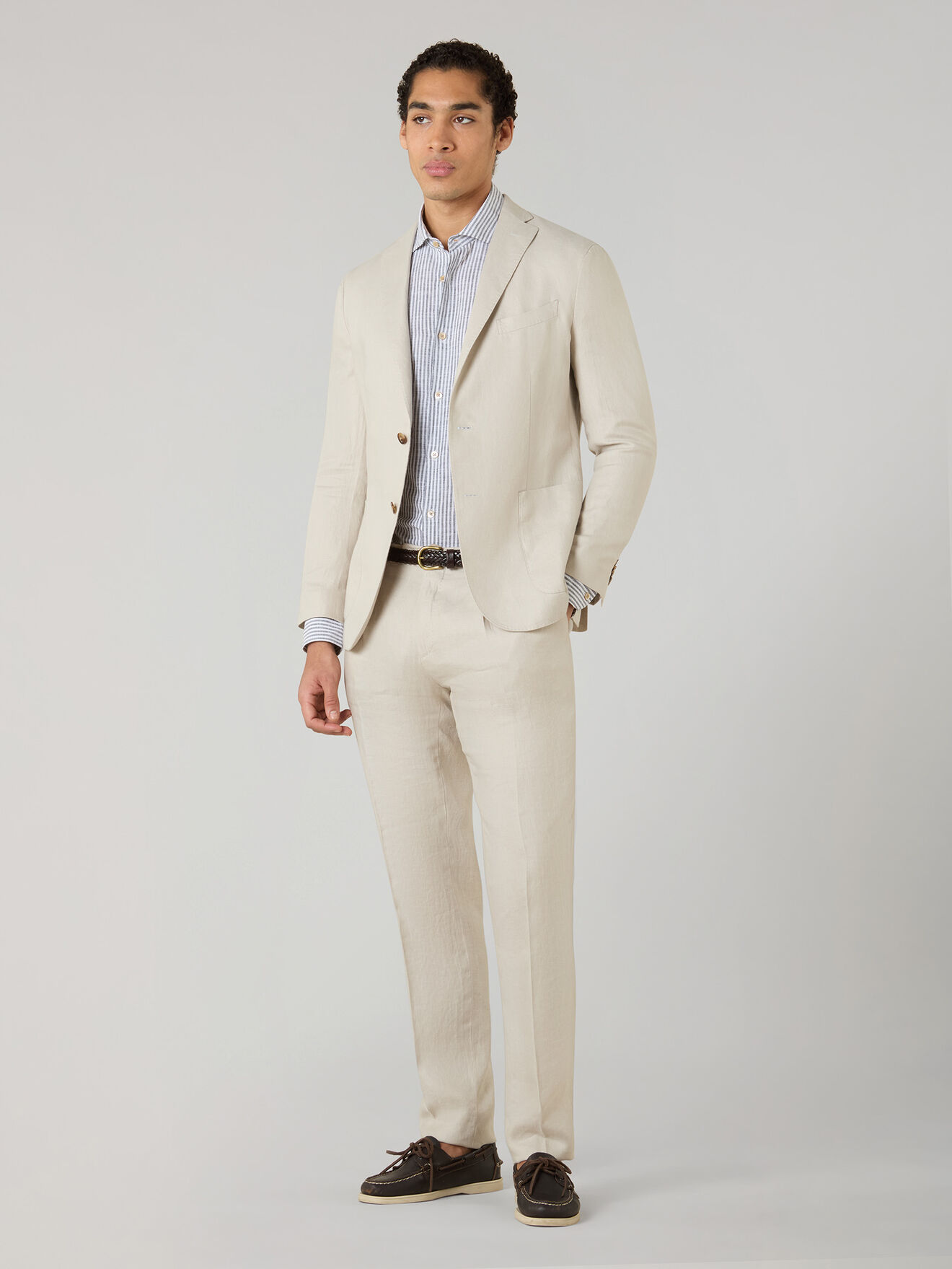 Boglioli Irish Linen K-Suit Beige N13H2EWSB4114001506R0215