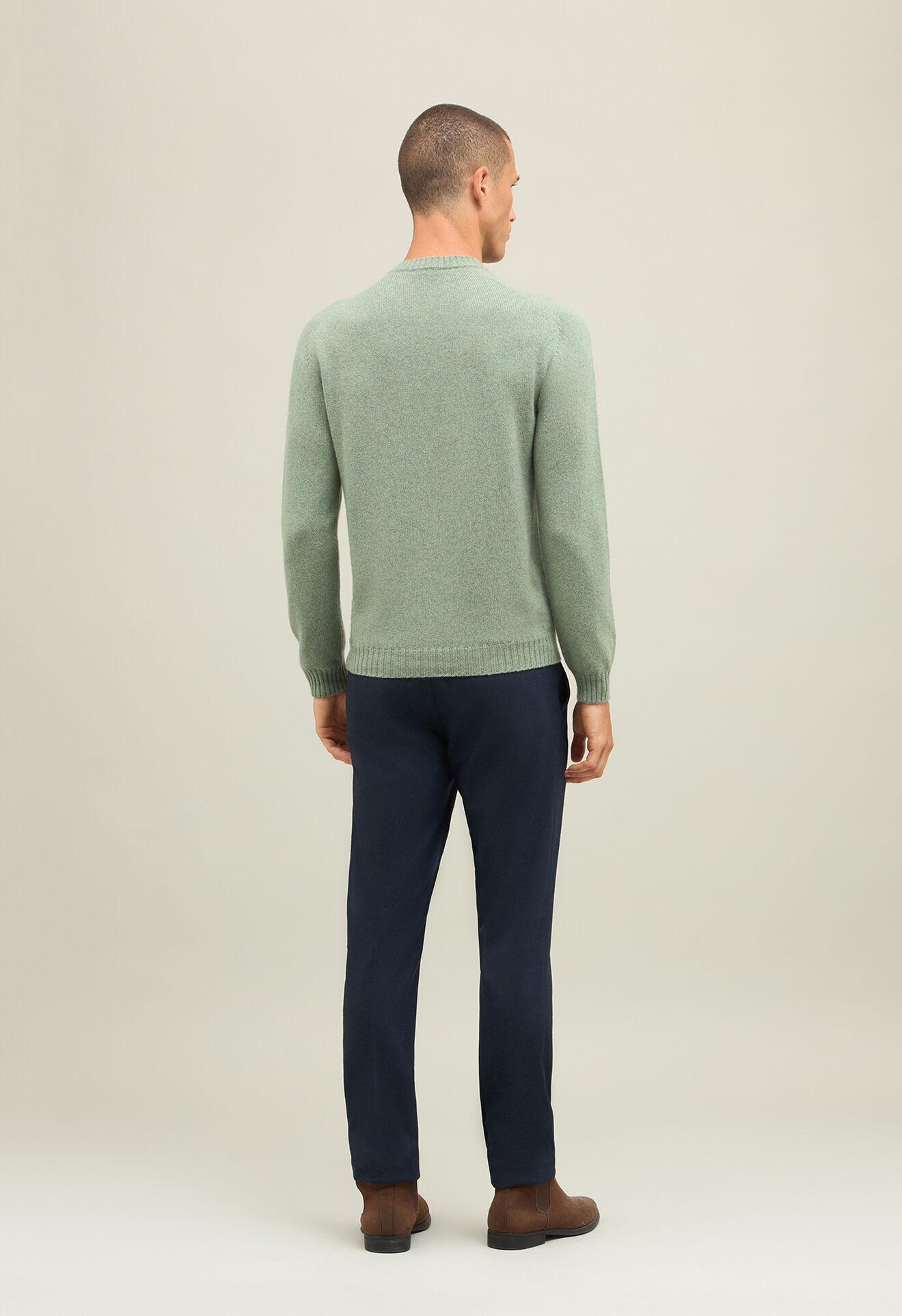 Boglioli Girocollo in cashmere Verde 91445FB1814001080540