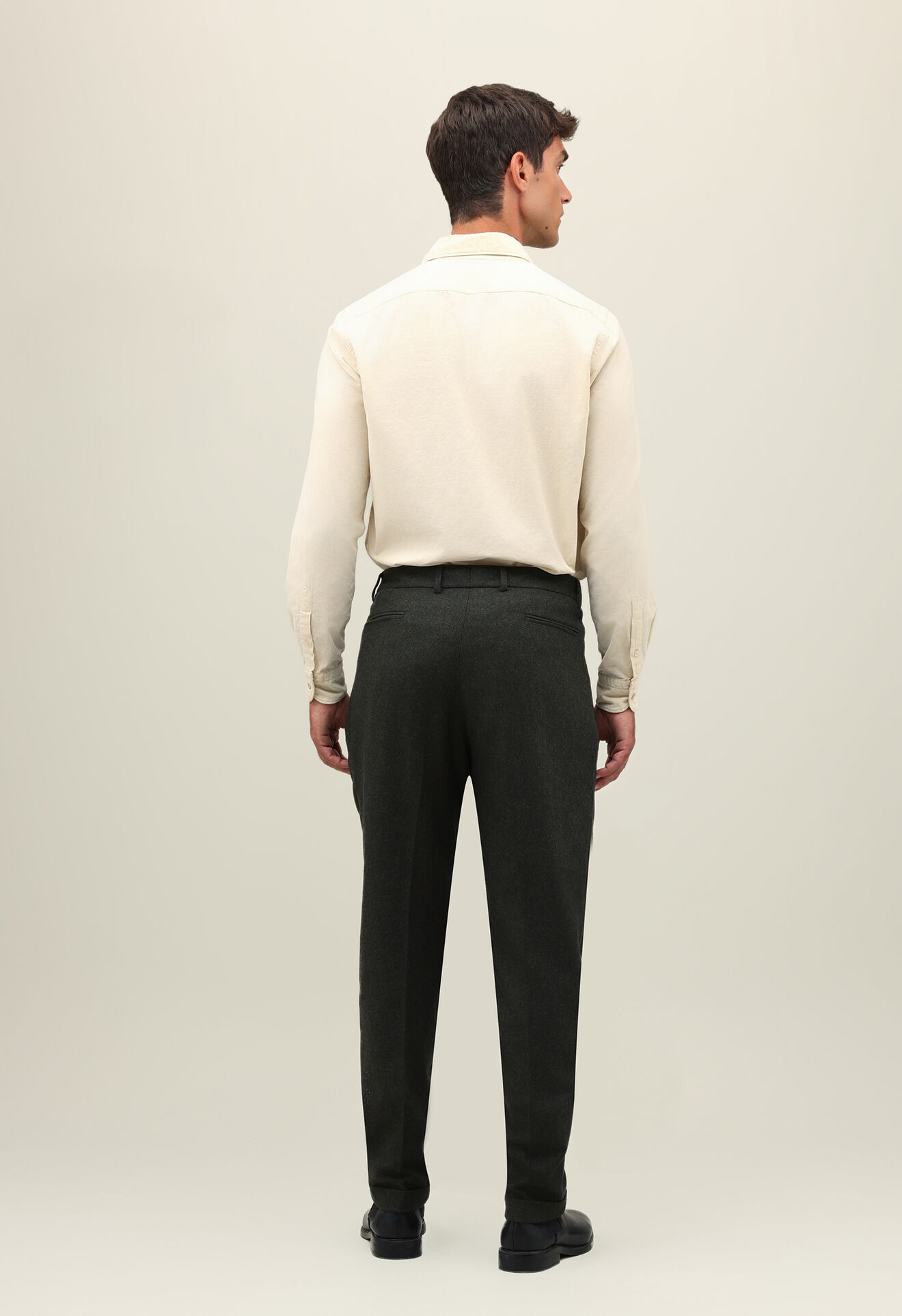 Boglioli Baby Corduroy Western Shirt White 589TFA0887001080107