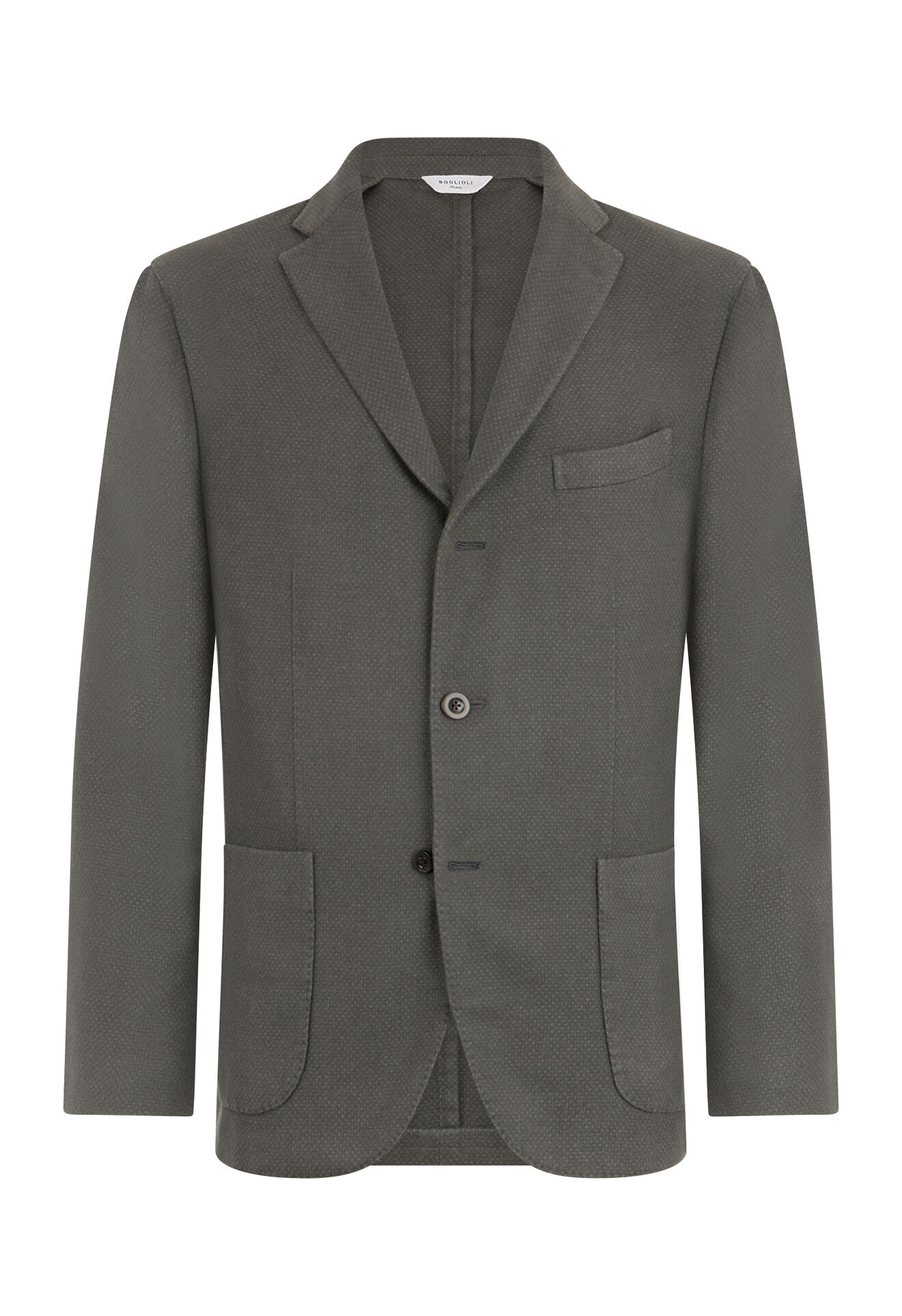 Boglioli Garment Dyed Cashmere micro-structure K-Jacket Grey N2902JFA043800150R0870