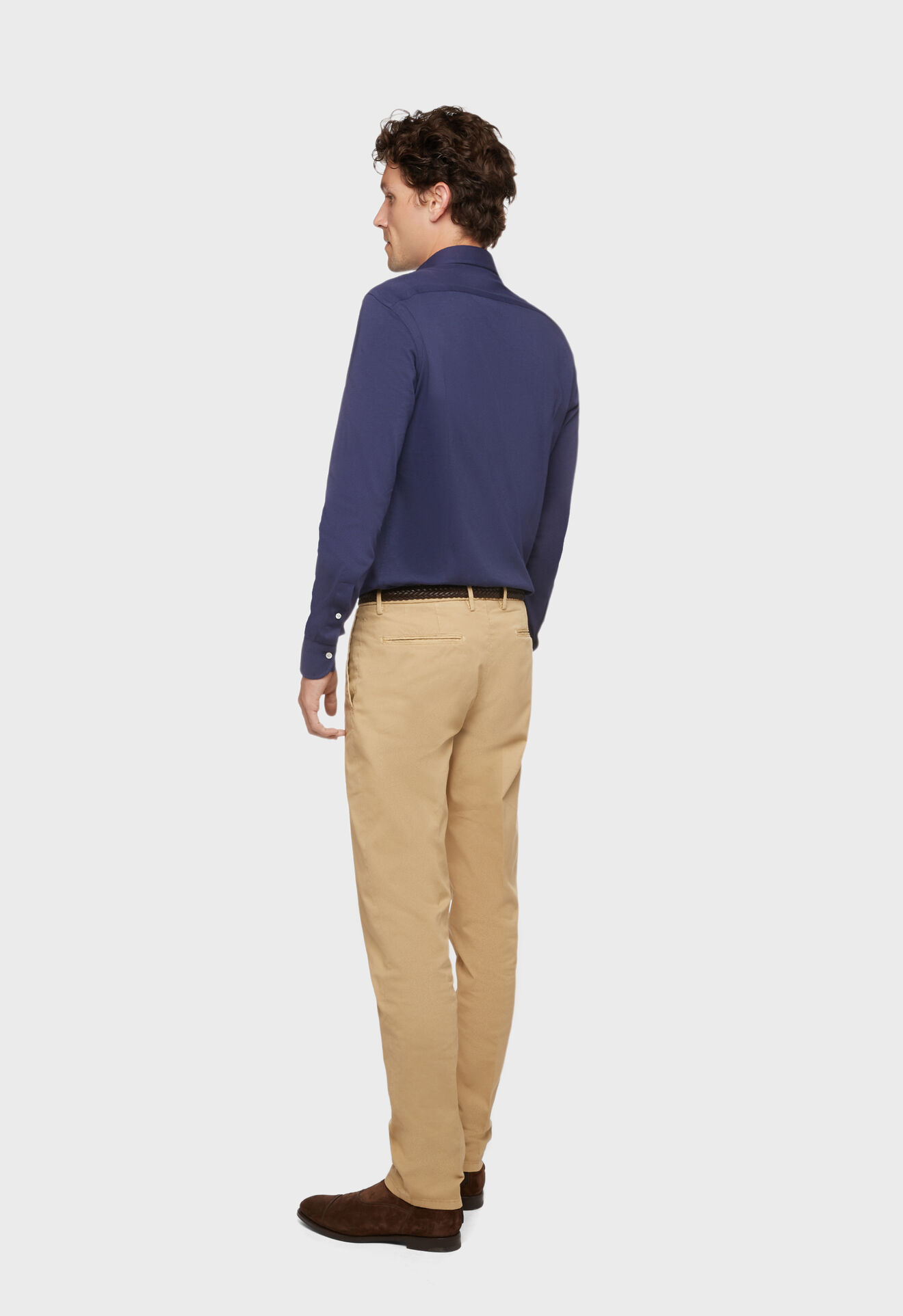 Boglioli Chemise bleue en 100 % jersey de coton Couleur bleue 543BPC872001080770