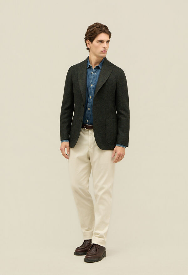 Boglioli Shetland Wool K-Jacket Green N6302EFA005200150R0580