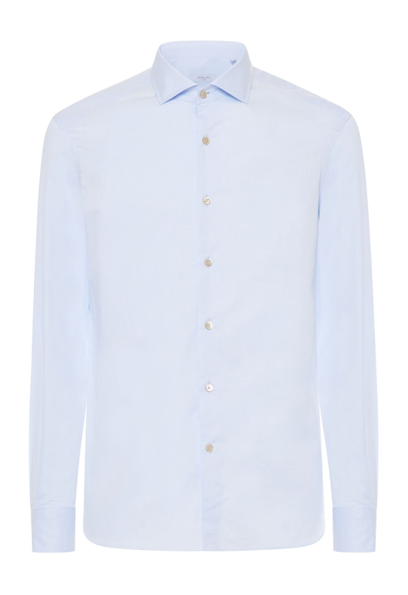 Light sky blue cotton tailored shirt in Light sky blue: Luxury Italian ...