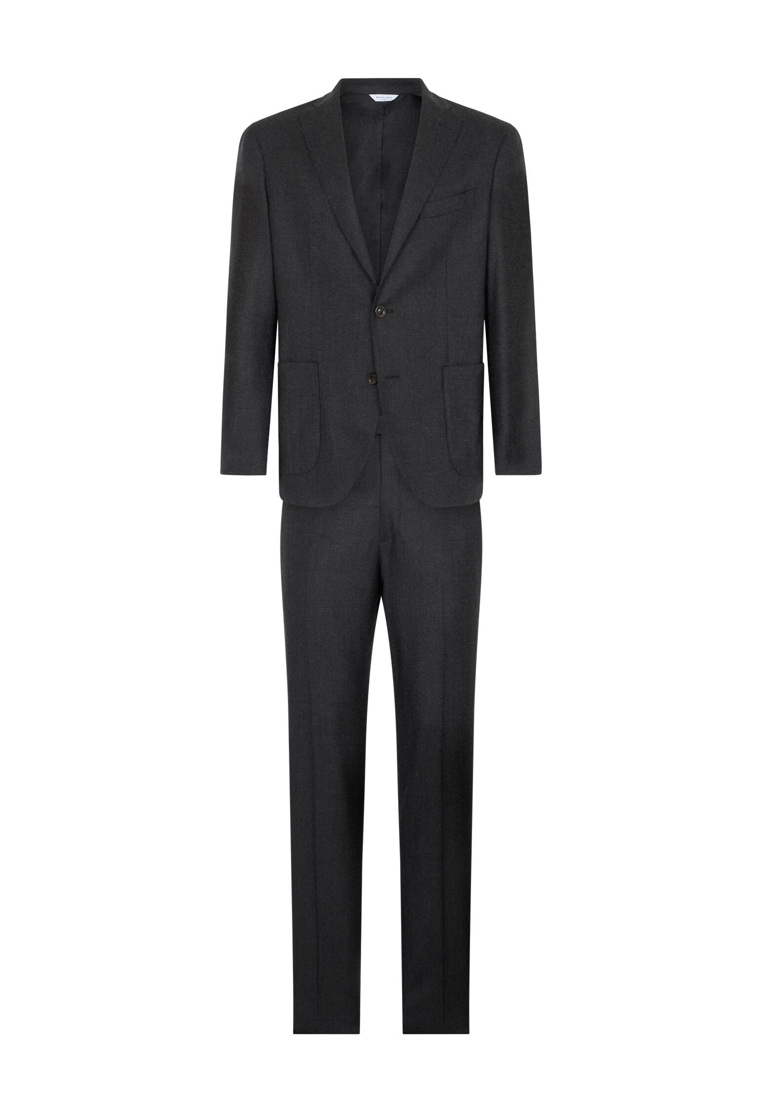 Virgin wool K-Jacket suit in Dark grey: Luxury Italian Suits for