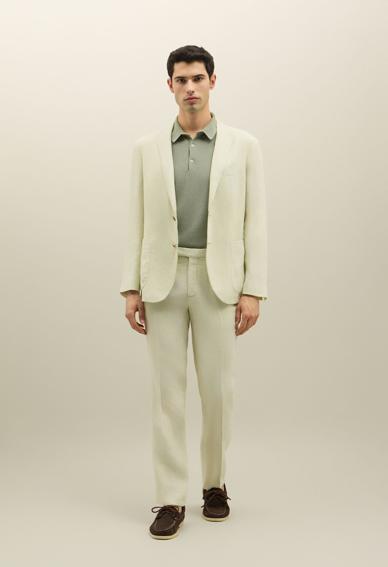 Boglioli Tinto Terra linen K-Suit Light Pastel Green N13D2QSB5426001506RT503