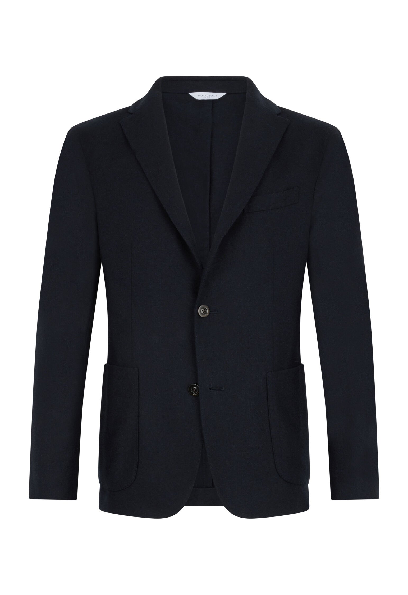 Flannel K-Jacket in Blue: Luxury Italian Jackets for Men | Boglioli®