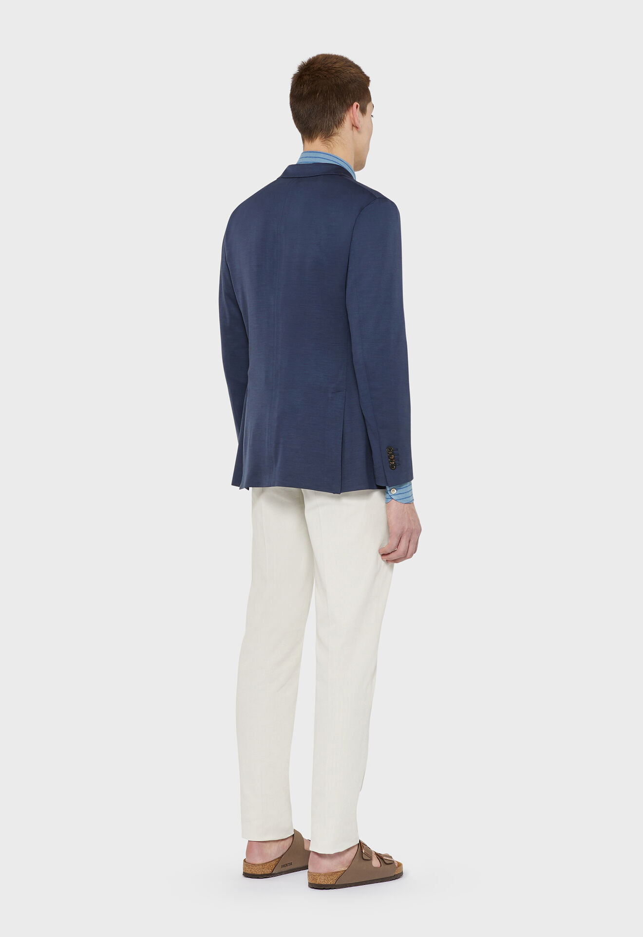 Boglioli Giacca K-Jacket in 100% jersey di lana vergine Blu scuro Blu scuro N1302EBTC70100150R0780