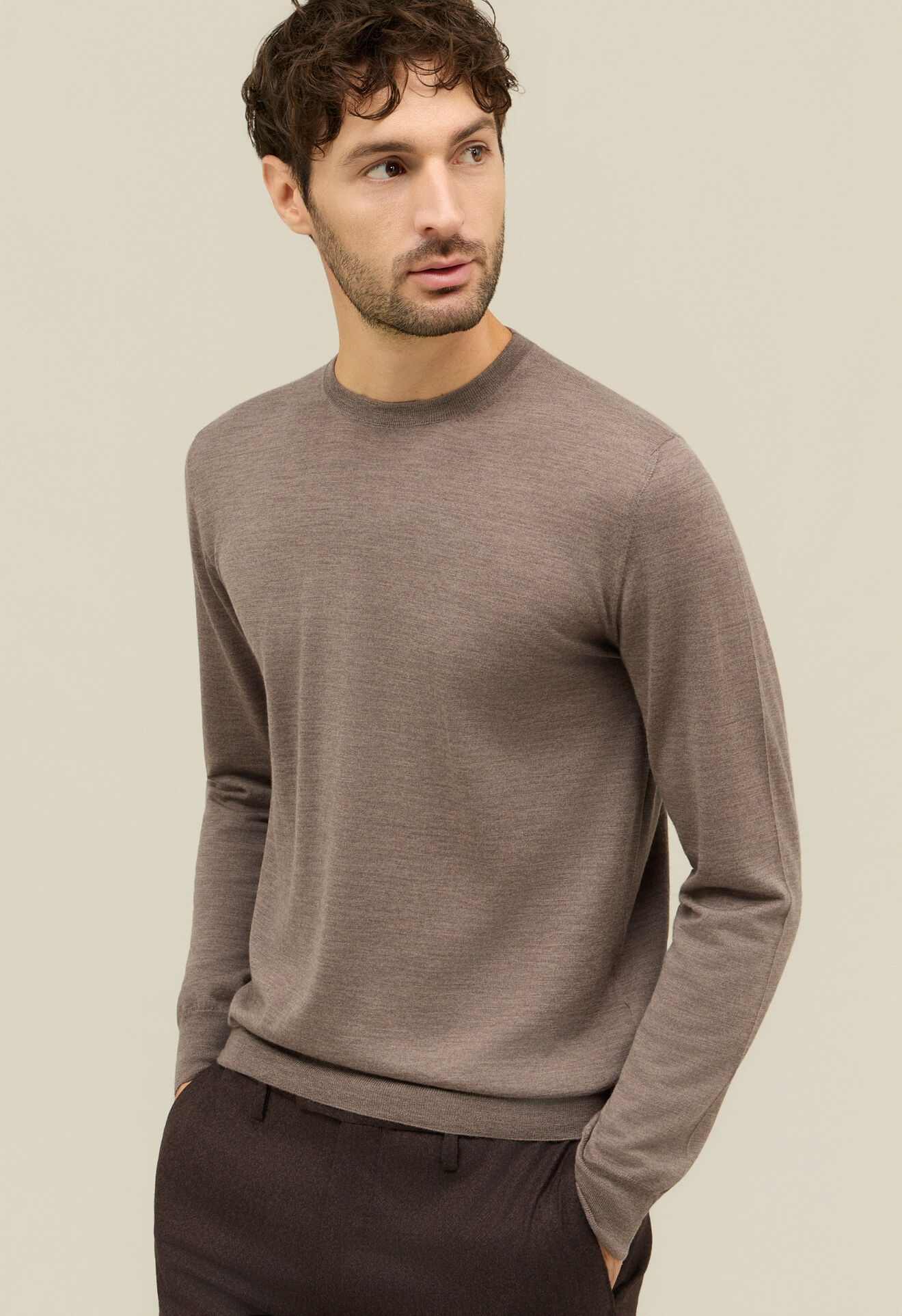 Boglioli Wool Crewneck Grey 91391FB5806001080860