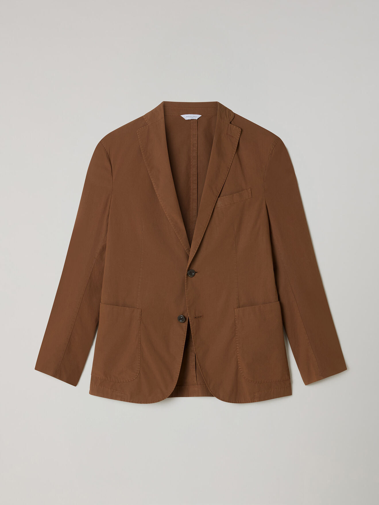 Boglioli Garment Dyed Popeline Papier K-Suit Brown N13C2QSB6418001506R0442