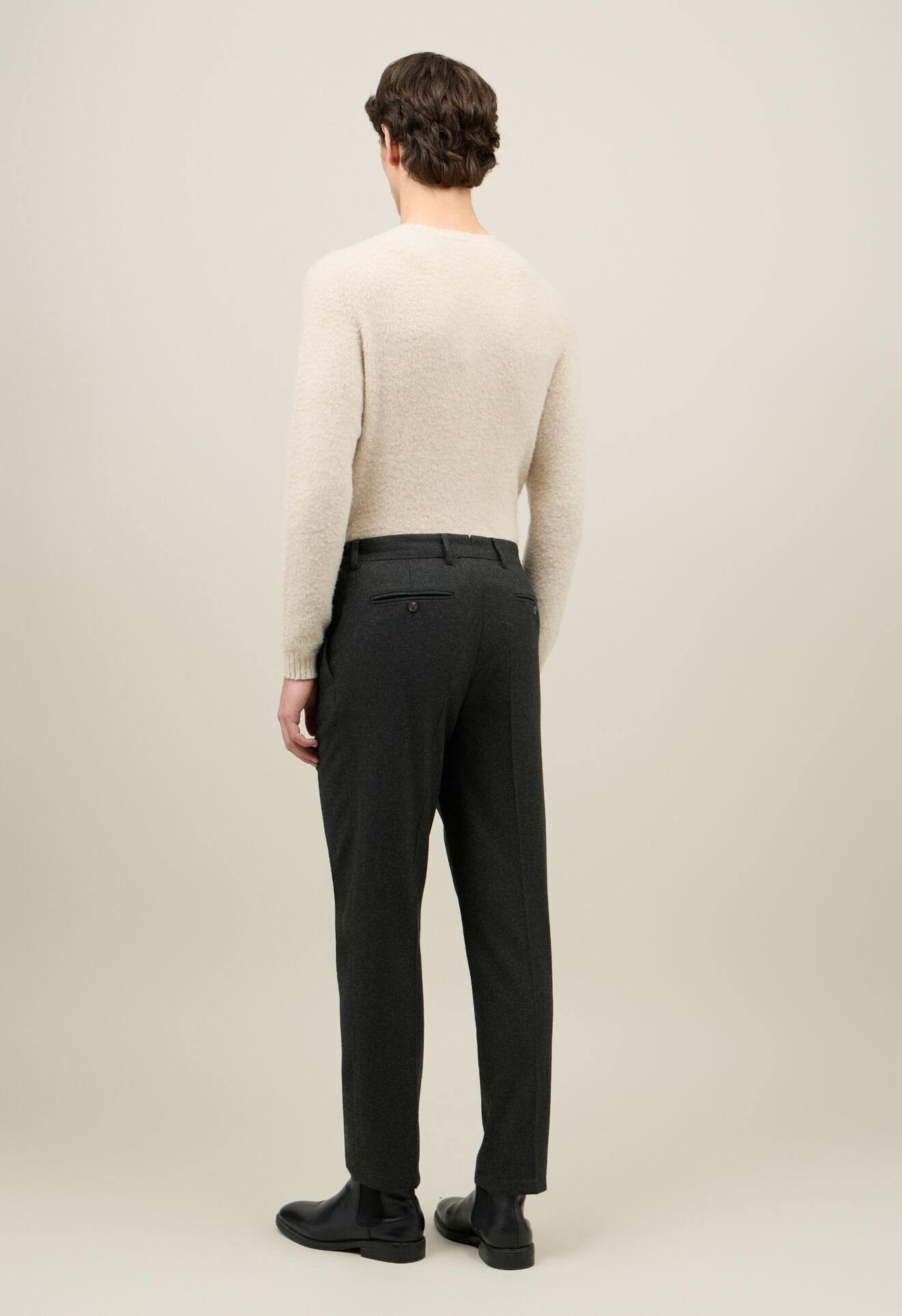 Boglioli Flannel Mario Trousers Dark Green 89898FB5108001080590