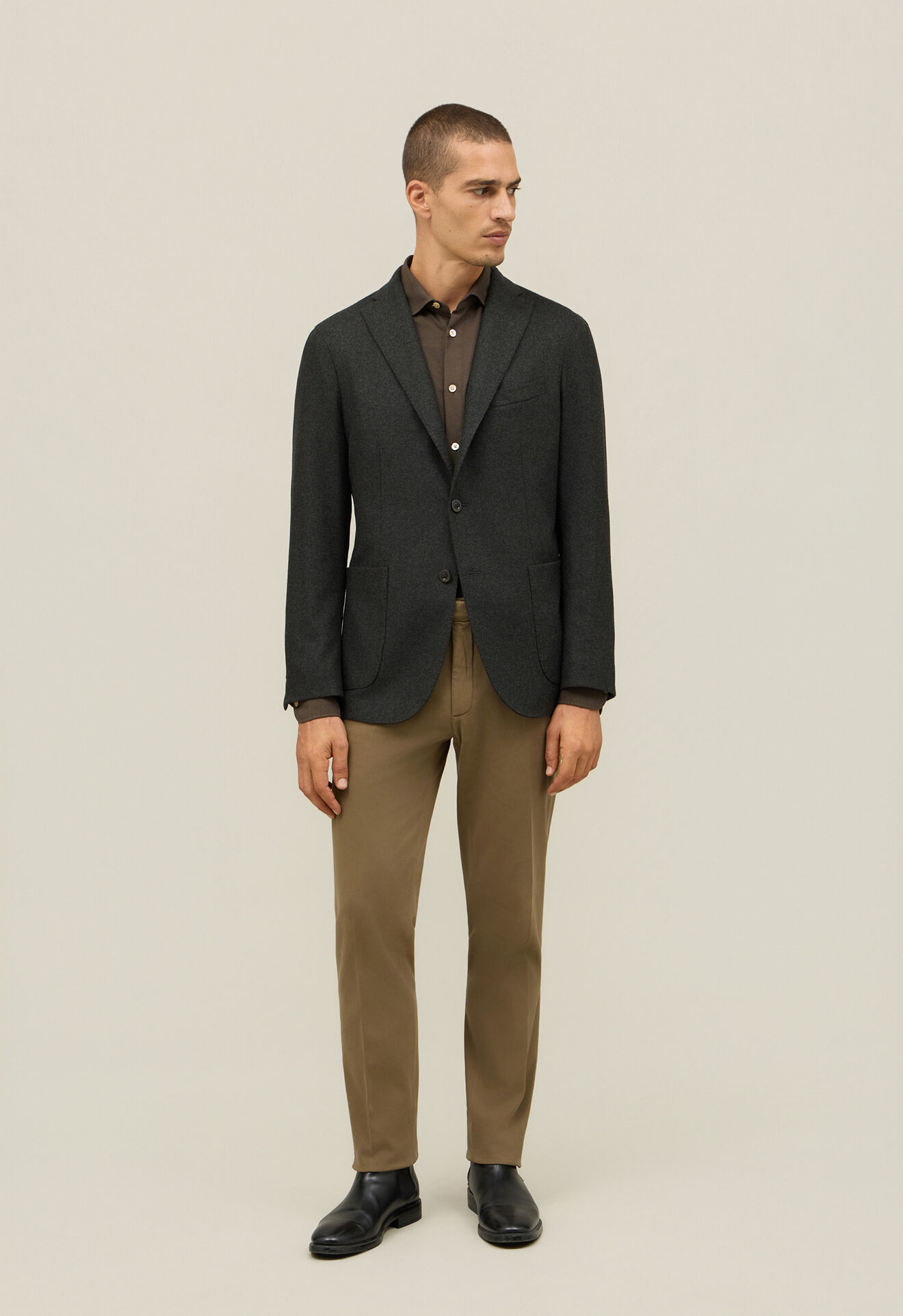 Boglioli Flannel K-Jacket Dark Green N2902EFB510800150R0590