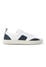 Boglioli Sneakers en 100 % cuir blanc et bleu Couleur Blanche et Bleu 61056SB4900001080793