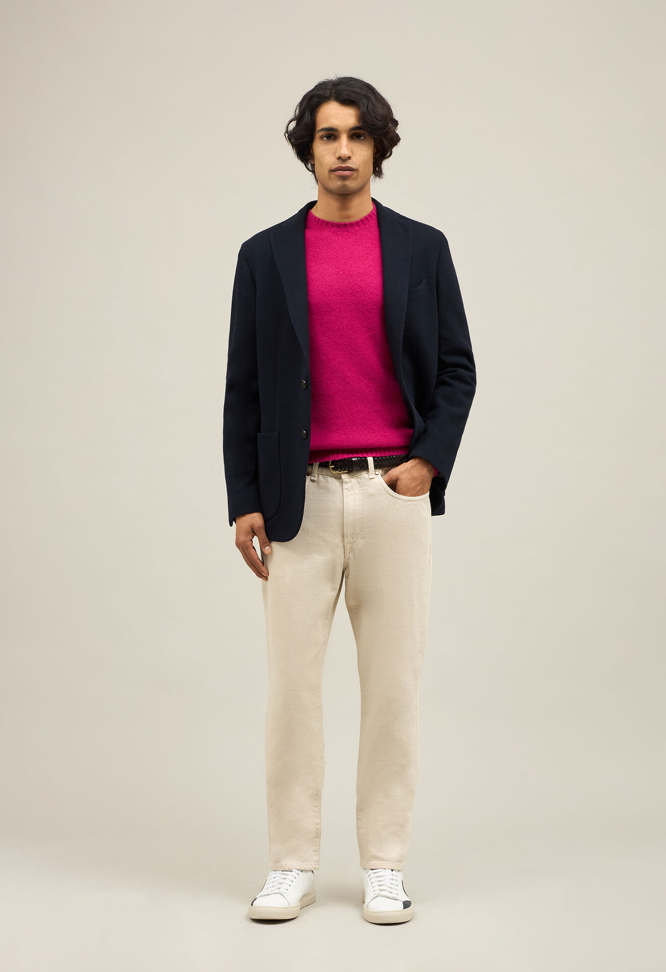 Boglioli Knitted Jersey K-Jacket Blue N1302EFA001500150R0790