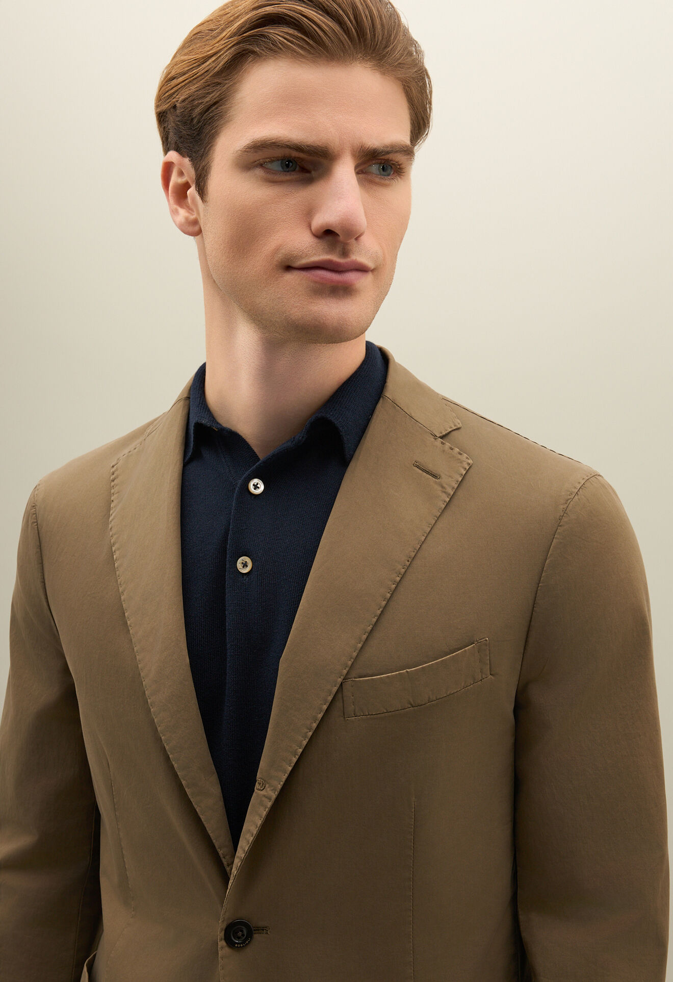 Boglioli St&uuml;ckgef&auml;rbter K-Suit aus Baumwolle Gr&uuml;n - Braun N29D2QSB5424001506R0564